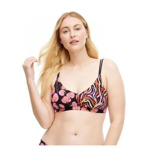 Diane Von Furstenberg Cotton Stretch Bralette Womens XS Extra Small NWT Bra